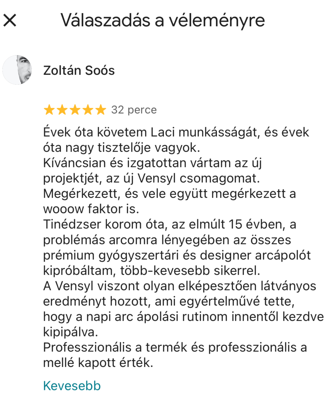 Terra Prémium feszesítő arcszérum